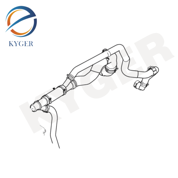 T2H3412 Cooling System Radiator Bottom Hose For Jaguar XE Range 2015 X760 All New XF 2016 X260